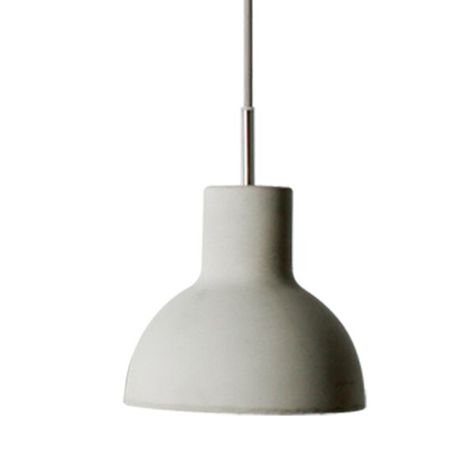 17 Stories Williamson 1 - Light Single Dome Pendant | Wayfair Concrete Light, Concrete Materials, Bowl Pendant, Foyer Pendant, Design Seeds, Tech Lighting, 3 Light Pendant, Kitchen Island Pendants, Bell Pendant