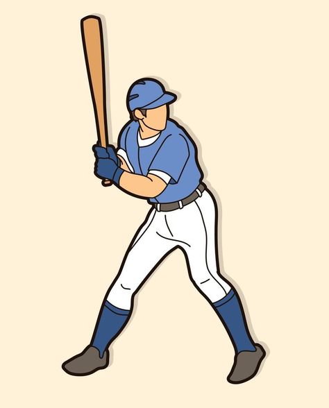 Baseball Player Pose Baseball Poses Drawing, Baseball Poses, Baseball Cartoon, Action Cartoon, Baseball Snacks, Baseball Costumes, Baseball Painting, Baseball Backgrounds, Baseball Tattoos