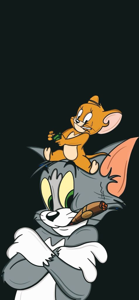 Tom And Jerry Black Wallpaper, Mi Wallpaper, Hello Wallpaper, Jerry Wallpapers, Tom And Jerry Wallpapers, Android Wallpaper Blue, Cartoons Hd, Tom Et Jerry, Jerry Cartoon