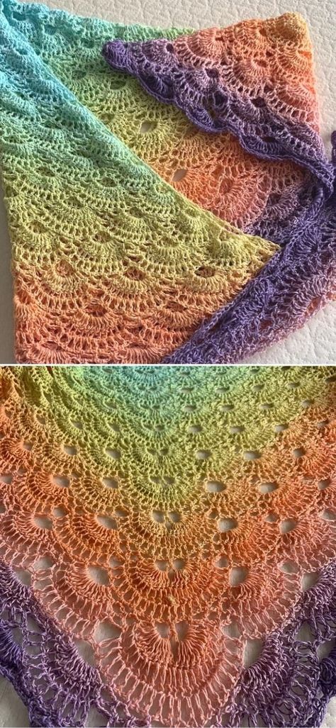 Virus Shawl, Crochet Shawl Diagram, Crocheted Shawl, Beach Shawl, Crochet Scarf Pattern Free, Crochet Shawl Pattern Free, Crochet Shawls And Wraps, Crochet Shawls, Shawl Patterns