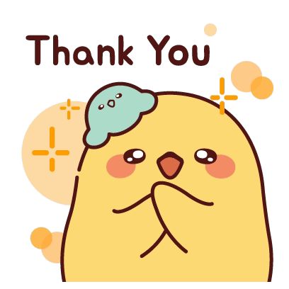 Duck Yellow Sticker - Duck yellow thank you - Discover & Share GIFs Thank You Cute Cartoon, Thank You Cute Gif, Thank You For Listening Powerpoint Cute, Piyo Piyo, Duck Yellow, Thank You Images, Gold Office, Thank You For Listening, Gif Images