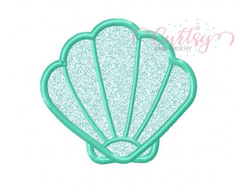 Sea Shell Applique Design / Seasheall Applique / Seashell - Etsy Ireland Sea Shell Applique, Seashell Applique, Shell Applique, Seashell Embroidery, Shell Embroidery, Red Hoop Earrings, Mermaid Shell, Mary Mary, Clam Shell