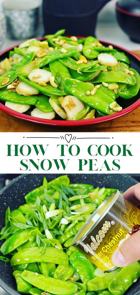 Snow Pea Recipes Side Dishes, Sauteed Snow Peas Recipe, How To Cook Snow Peas, Recipes For Snow Peas, Asian Snow Peas Recipe, Snow Peas Recipe Side Dishes, Snow Pea Recipes, Cooking Snow Peas, Pea Pods Recipe