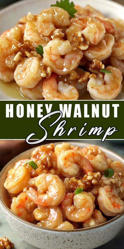 🍤🍯 This Honey Walnut Shrimp recipe is easy, sweet, and savory! Perfect for a quick dinner or as a party dish, these crispy shrimp with candied walnuts are a favorite takeout-inspired meal you can make at home. #HoneyWalnutShrimp #ShrimpRecipes #SeafoodLovers #AsianRecipes #DinnerIdeas Walnut Shrimp Recipe, Baked Shrimp Recipes, Walnut Shrimp, Recipe For Dinner, Crispy Shrimp, Honey Walnut, Walnut Recipes, Honey Walnut Shrimp, Shrimp Recipes For Dinner