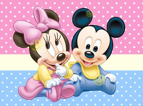 Fondos de Minnie y Mickey bebes Baby Disney Characters, Mickey Mouse Baby Shower, Mouse Wallpaper, Baby Mickey Mouse, Architectural Sculpture, Mickey Mouse Wallpaper, Baby Minnie, Baby Minnie Mouse, Mickey Y Minnie