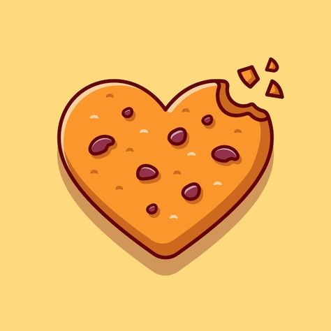 Cookie Illustration Design, Cute Cookie Drawing, Snacks Illustration, Cookies Drawing, Snack Logo, Cookie Illustration, Cookie Drawing, Kawaii Cookies, Cookie Vector