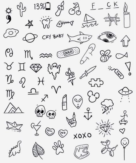 Small Tattoo Ideas Doodles, Stick And Poke Tattoo Dinosaur, Small Drawings To Draw On Your Hand, Stuff To Doodle On Your Hand, Fine Line Stick And Poke, Hand Tattoos Small Simple, Easy Cute Stick And Poke Tattoos, Cute Small Doodle Tattoos, Small Simple Tattoo Stencil