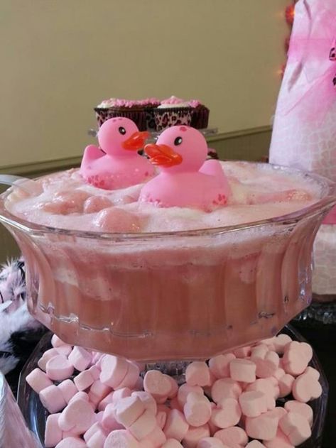 50+ Easy Baby Shower Ideas for Girls | HubPages Sherbet Punch Recipes, Texas Trash, Baby Shower Food For Girl, Baby Shower Punch, Baby Shower Duck, Baby Shower Treats, Duck Baby, Shower Desserts, Shower Stuff