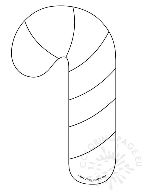 Candy Cane Printable, Candy Cane Template, Candy Cane Image, Candy Cane Coloring Page, Christmas Ornament Template, Candy Cane Crafts, Ornament Template, Candy Ornaments, Printable Chart