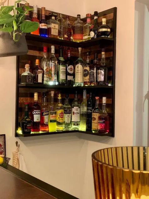 Setting Up A Bar, Bar At Home, Cocktail Station, Home Bar Setup, Bar Stand, Under Counter Fridge, Diy Home Bar, Cocktail Lounge, Pub Set