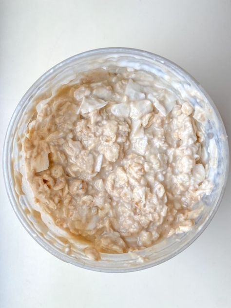 Coconut Protein Overnight Oats Protein Overnight Oats Recipe, Coconut Oats, Protein Oats, Protein Overnight Oats, Smaller Portions, Coconut Protein, Protein Desserts, Oats Recipe, Silver Linings