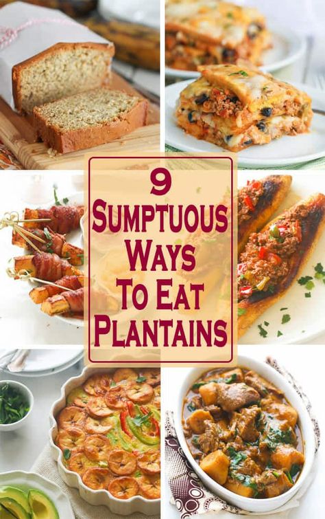 9 Delicious Plantain Recipes - Immaculate Bites Plantain Recipes Sweet, Baked Plantains Recipes, Plantain Recipes Healthy, Roasted Plantains, How To Cook Plantains, Baked Plantains, Plantain Recipes, Ripe Plantain, Plantains Fried