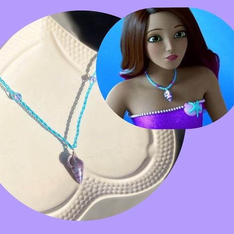 ZjewelleryCo - Etsy Turkey Disney Princess Jewelry, Disney Princess Dress Up, Magic Necklace, Mermaid Barbie, Mermaid Magic, Etsy Jewelry Handmade, Diy Crochet Bag, Purple Mermaid, Princess Jewelry