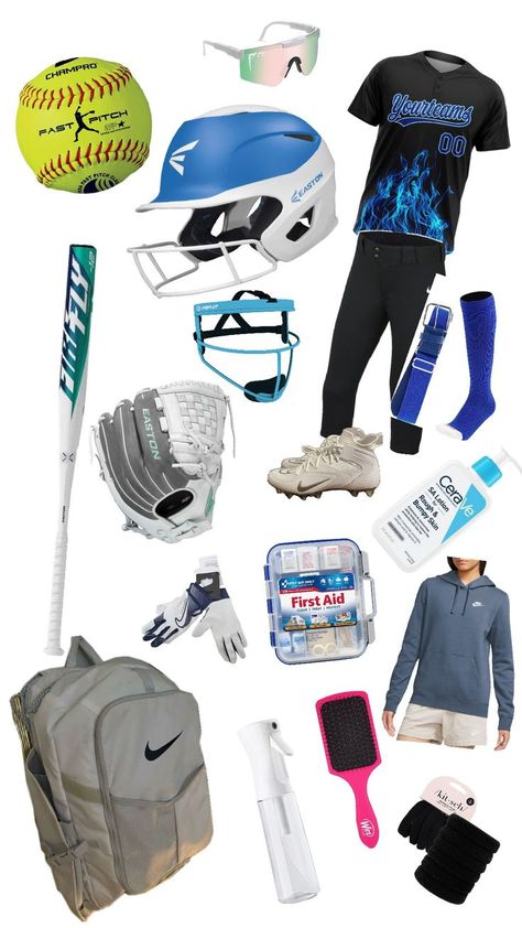 Travel Softball Packing, Softball Necessities, What To Keep In Your Softball Bag, Softball Bag Essentials, Softball Bag, Softball Needs Products, What’s In My Softball Bag, Softball Gear, Softball Bags