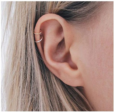 Ear Cuff Women, Korean Earrings, Wrap Earrings, Silver Ear Cuff, Ear Cuff Earings, Ear Cuffs, Cartilage Earrings, Sterling Silver Cuff, Stainless Steel Earrings