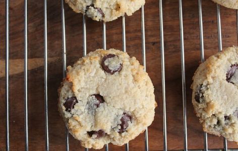 Chocolate Chip, Coconut, & Almond Flour Cookies {Paleo} - Healthy Food For Living Keto Coconut Chocolate Chip Cookies, Almond Flour Recipes Cookies Chocolate Chips, Best Paleo Chocolate Chip Cookies, Chocolate Chip Cookies Coconut Oil, Paleo Skillet Cookie, Cottage Cheese Cookies, Cottage Cheese Chocolate, Almond Flour Biscuits, Gf Cooking