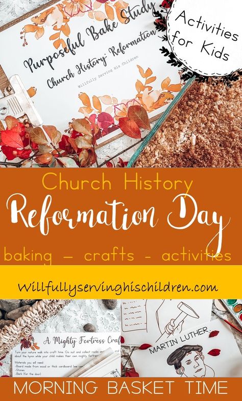 Reformation Day For Preschool, Reformation Day Party Ideas, Reformation Party Ideas, Reformation Crafts For Kids, Reformation Day Crafts, Reformation Day Activities For Kids, Reformation Day Coloring Pages, Reformation Day Homeschool, Reformation Day For Kids