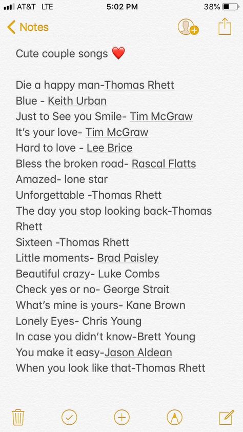 I Love Playlist, Country Love Songs Playlist, Country Songs That Remind Me Of Him, Country Songs About Love, Best Songs For Couples, Songs To Remind You Of Him, Songs For Being In Love, Songs To Sing To Your Boyfriend, Songs For Boyfriend Playlists