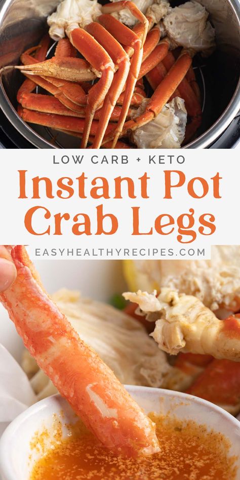 Instant Pot Seafood, Sugar Free Low Carb Desserts, Steamed Crab Legs, Crab Legs Recipe, Steamed Crabs, Snow Crab Legs, Seafood Recipes Healthy, Frozen Seafood, Healthiest Seafood