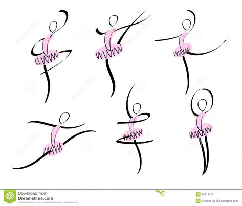 Photo about Vector illustration of abstract ballet dancers. Illustration of ballerina, sport, females - 19018103 Ballerina Stick Figures, Ballet Dancers Drawing Sketches, Ballet Doodles, Ballet Dancer Drawing, Ballerina Art Paintings, Gymnastics Art, Dancing Drawing, Dancer Drawing, Stick Drawings