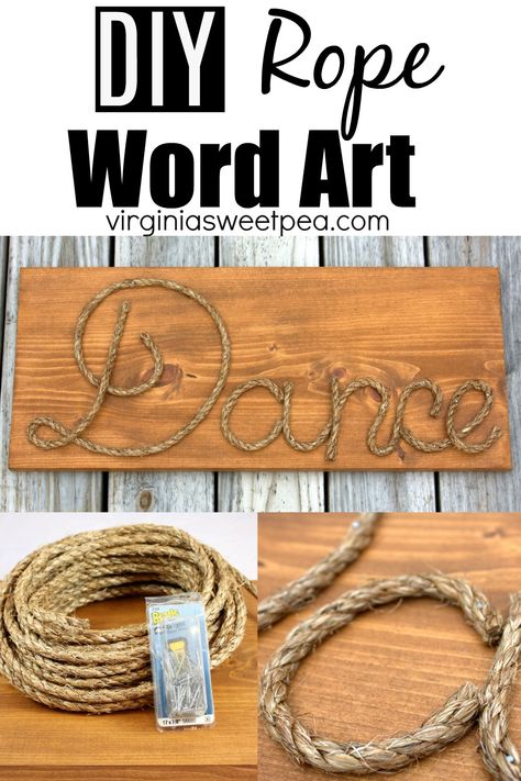 DIY Rope Word Art - Use rope to make personalized word art. This is a fun project that makes a great gift. #rope #ropeart #ropeidea #ropecraft via @spaula Diy Rope Design, Cuadros Diy, Wild West Party, Rope Projects, Cowboy Baby Shower, Rope Decor, Rope Diy, Rodeo Birthday, Western Theme Party