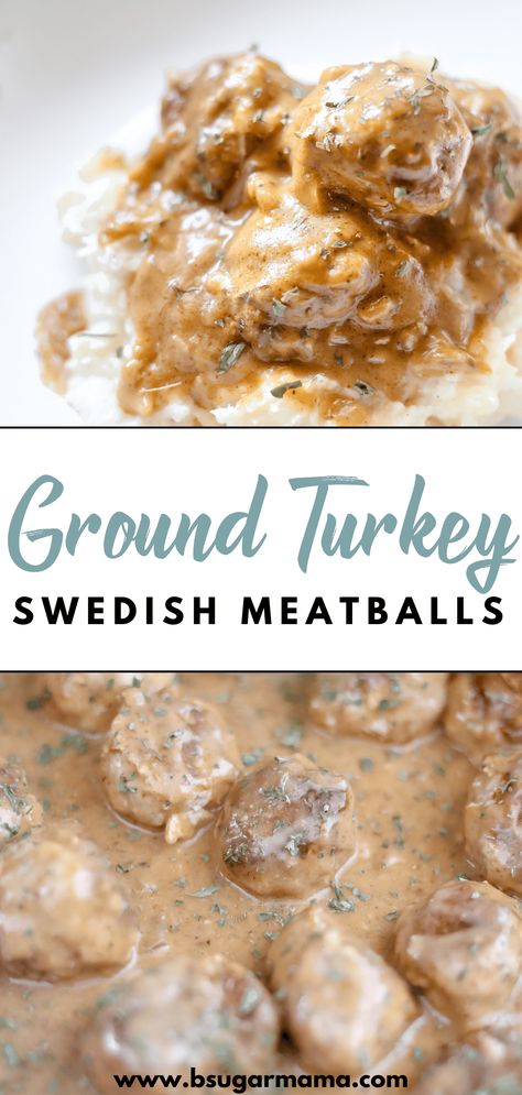 Get ready to elevate your weeknight dinners with our Ground Turkey Swedish Meatballs! Tender and flavorful, smothered in creamy cumin and cinnamon gravy. Perfect for cozy nights in! #Recipe #ComfortFood #DinnerIdeas Ground Turkey And Gravy Recipes, Swedish Meatballs Turkey, Ground Turkey Patties With Gravy, Ground Turkey And Gravy, Turkey Sweedish Meatballs, Ground Turkey Gravy, Swiss Meatballs, Ground Turkey Swedish Meatballs, Turkey Meatballs And Gravy