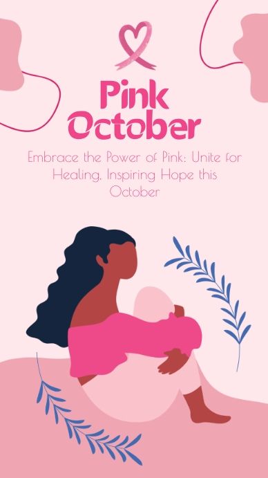 Pink October Campaign, October Calendar 2023, Pink Ribbon Day, National Pink Day, Instagram Story Design, October Ideas, October Calendar, 2023 Pink, Story Design