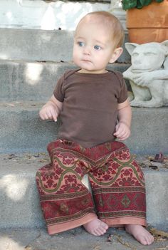 Maroon Sunflower, Tapestry Pants, Hippie Kids, Hippie Baby, Fabric Pants, Indian Tapestry, Hippie Tapestry, Boho Kids, Tapestry Fabric