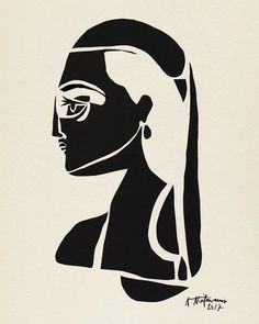 Fancy Art, Linocut Art, Minimalist Artwork, Art Organization, Stencil Art, Art And Illustration, Linoleum, Linocut Prints, Face Art