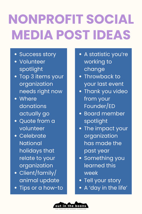 Here are some post ideas for your nonprofit's social media. Get creative and think of it as "what can I give to my audience or donors today?" 🧐 When you start providing value to your audience (instead of only asking from them), you build a community of raving fans who can't wait to support your organization 🙌. [nonprofit startup, development director, non-profit, nonprofit instagram ideas, fundraising ideas, nonprofit tips, donor stewardship] Fundraiser Social Media Posts, Non Profit Advertising Ideas, Non Profit Booth Ideas, How To Start Non Profit Organizations, Nonprofit Booth Ideas, Nonprofit Office Design, Fundraising Social Media Posts, Nonprofit Social Media Content, Non Profit Social Media Posts