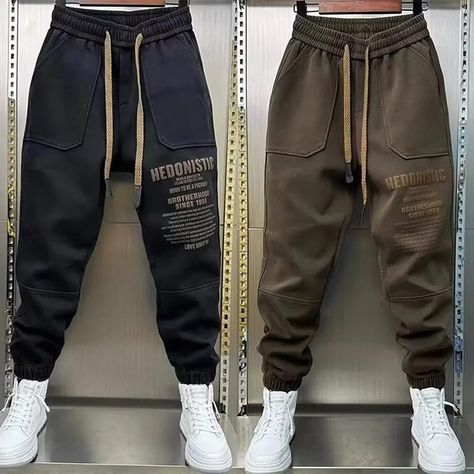 Korean Fashion Trousers, Y2k Man, Men Korean Fashion, Trousers Baggy, Gym Joggers, Fashion Trousers, Cargo Pants For Men, Man Pants, Baggy Sweatpants