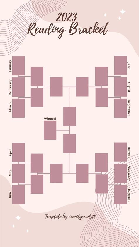 Book Bracket Template, Reading Bracket, Book Bracket, Bracket Template, Book Review Journal, Book Review Template, Book Reading Journal, Book Log, Book Instagram