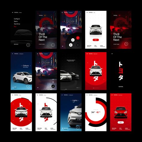 Mobile experience toyota Car Advertising Design, Media Poster, Mobile Ui Design, Social Media Poster, Car Poster, Design Social Media, Social Media Design Inspiration, Car Advertising, Car Posters