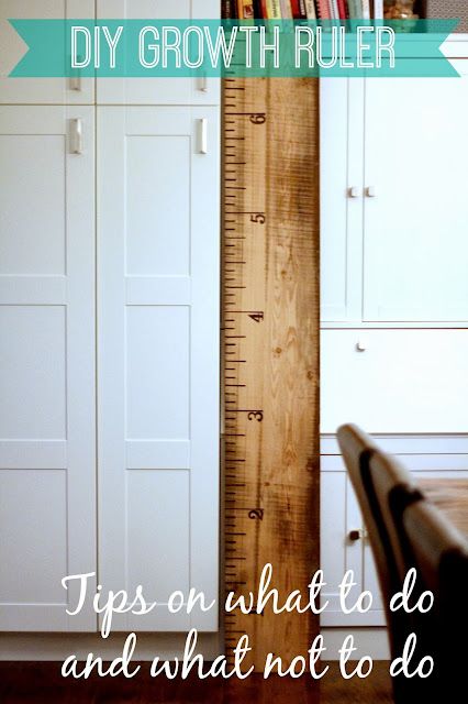 DIY Growth Ruler {Tips on what to do, and what not to do} Height Chart Diy, Growth Chart Ruler Diy, Growth Charts Diy, Wooden Ruler Growth Chart, Wall Ruler, Height Ruler, Growth Ruler, Growth Chart Wood, Wooden Growth Chart