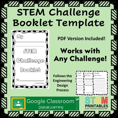 Product Description This graphic organizer template allows students to use the Engineering Design Process Steps to design, build, and test solutions to any problem. The template guides students through the following steps so that they can successfully design a solution to a problem they want to solve. Engineering Design Process Steps 1. Ask – Define the […] The post My STEM Challenge Booklet – Problem Solving Graphic Organizer appeared first on STEM Printables - Foldables Stem Printables, Design Process Steps, Science Technology Engineering Math, Graphic Organizer Template, Organizer Template, Booklet Template, Engineering Design Process, Problem Solving Activities, Interactive Science