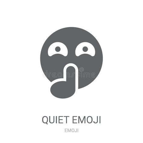 Quiet emoji icon. Trendy Quiet emoji logo concept on white background from Emoji collection. Suitable for use on web apps, mobile apps and print media royalty free illustration Shhh Emoji, Character Mouth, Emoji Logo, Pr Logo, Emoji Icon, Collection Illustration, Trendy Logos, Print Media, Free Illustration