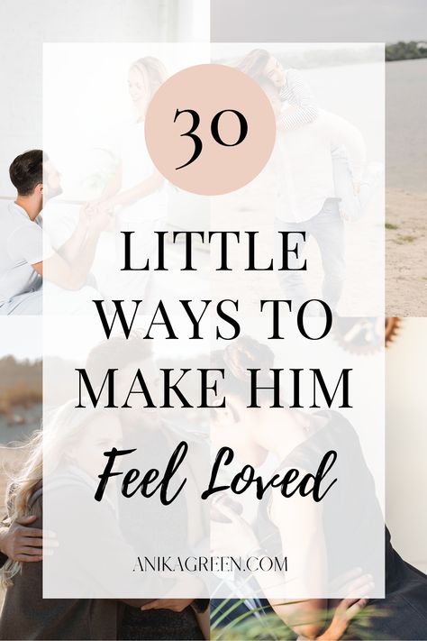 These 30 little ways to make your significant other feel loved are easily implemented and will help build a solid foundation for your relationship. creative ways to love him | cute ways to show you love him | simple ways to show you love him | make him feel loved | words to show you love him | ideas for how to show you love him | little ways to make him feel loved | things to do | Relationships & Dating | Intentional relationships, Christian dating, purposeful, when God writes your love story Ways To Be Romantic To Your Boyfriend, How To Love My Boyfriend Better, How To Show Him You Appreciate Him, Make A Man Feel Loved, Ways To Make Your Partner Feel Loved, Ways To Show You Love Someone, Small Things To Show Your Love, Things To Do To Rekindle Love, Ways To Treat Your Boyfriend