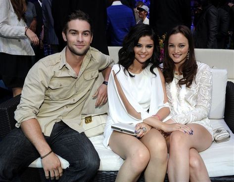 Chace Crawford, Selena Gomez and Leighton Meester Gossip Girl Nate, Gossip Girl Fashion Blair, Chace Crawford, Selena Gomez Pictures, Chuck Bass, Cherry Cola, Leighton Meester, Bff Goals, Teen Choice Awards