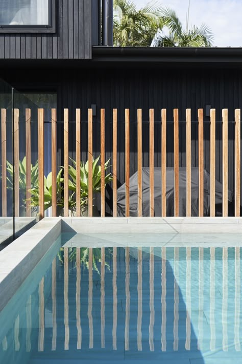 Pool Fencing Landscaping, Tiled Pool, Fence Around Pool, Pool Landscape Design, Small Pool Design, Backyard Pool Landscaping, Pool Fence, Dream Pools, Modern Backyard