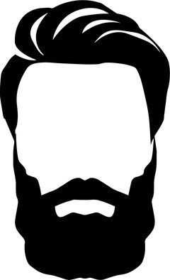 Beard Silhouette, Beard Template, Beard Svg, Beard Images, Cutout Art, Freebie Svg, Man With A Beard, Mama Africa, Man Beard