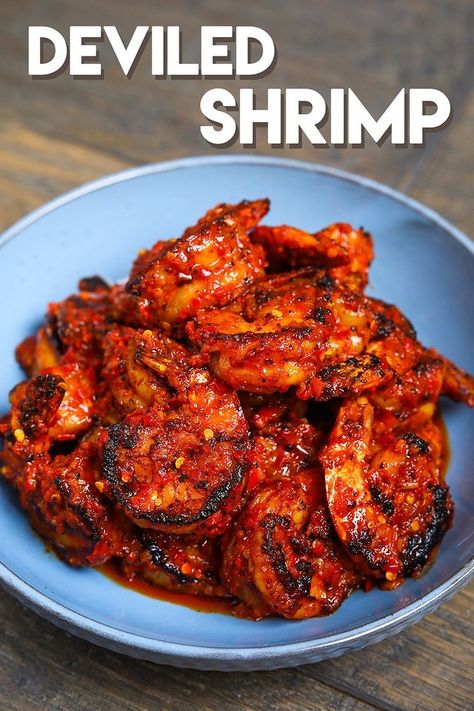 The BEST Deviled Shrimp Recipe & Video - Seonkyoung Longest Deviled Shrimp, Fried Shrimp Recipes, Beef Curry Recipe, Seonkyoung Longest, Prawn Recipes, Breakfast And Brunch, Shrimp Recipes For Dinner, Shrimp Recipes Easy, Shrimp Dishes