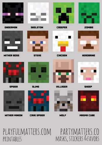 PRINTABLES Minecraft Quilt, Minecraft Printables, Minecraft Theme, Diy Minecraft, Minecraft Characters, Minecraft Room, Minecraft Birthday Party, Minecraft Cake, Birthday Party Crafts