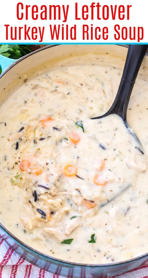 Creamy Turkey Wild Rice Soup Crockpot, Creamy Turkey Wild Rice Soup, Turkey And Wild Rice Soup Crockpot, Creamy Turkey Rice Soup, Wild Rice Turkey Soup, Turkey Wild Rice Soup Crockpot, Turkey And Rice Soup Recipes, Wild Rice Soup Crockpot, Rice Soup Crockpot