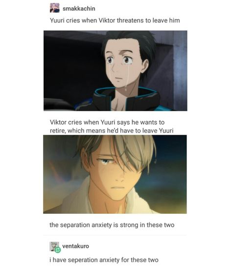 These scenes were upsetting. I felt super bad for Victor when he cried, but felt even worse for Yuri. Victuri Fanart, Princess Snacks, Yuri On Ice Comic, Katsuki Yuri, Viktor Nikiforov, Ice Pop, Meant To Be Together, Ice Ice Baby, Pop Figures