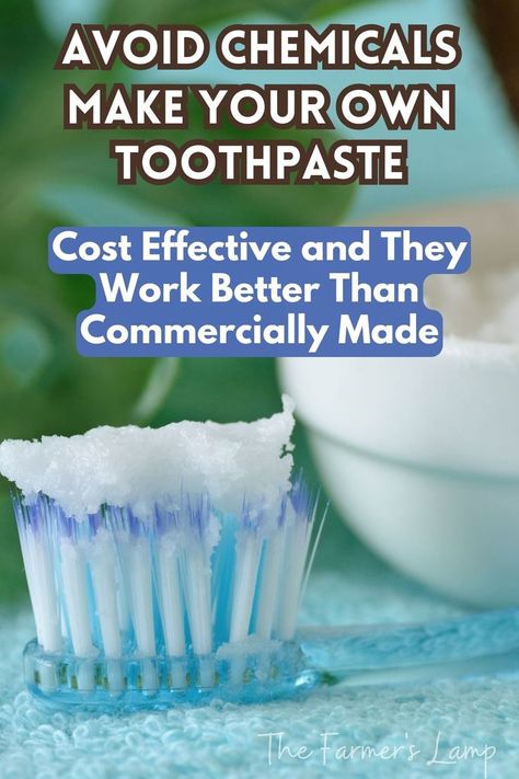 homemade toothpaste on a blue toothbrush Toothpaste Homemade, Natural Toothpaste Recipe, Healthy Toothpaste, Homemade Toothpaste Recipe, Make Your Own Toothpaste, All Natural Toothpaste, Diy Toothpaste, Baking Soda Toothpaste, Toothpaste Recipe