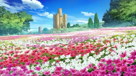 I forgot where I took this from Colors Anime, Pokemon Rpg, Anime House, Anime Flower, Painting Flowers Tutorial, Anime Places, Episode Backgrounds, Beauty Nature, Fantasy Art Landscapes