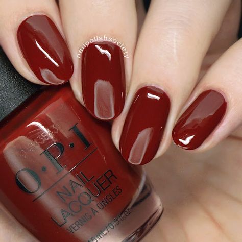 Nail Polish Society: OPI Peru Fall/Winter 2018 Collection Nails Early Fall, Fall Nail Colors Opi, Burgundy Nail Polish, Nagel Stamping, Opi Nail Polish Colors, Hand Nails, Unghie Sfumate, Opi Nail Colors, Unghie Nail Art