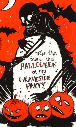 Halloween Invitation 2008 | I think I will make a limited ca… | Flickr Treat Art, Vintage Halloween Posters, Vintage Halloween Cards, Vintage Halloween Art, Vintage Halloween Images, Image Halloween, Halloween Greeting Card, Halloween Artwork, Halloween Greetings