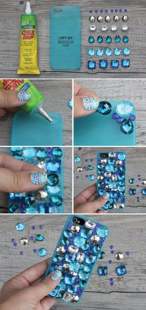 Bedazzled Phone Case, Bling Phone Cases, Casing Iphone, Diy Case, Diy Iphone Case, Diy Mobile, Cases Diy, Cover Iphone, Diy Rings