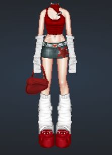 Leg Warmers Outfit Drawing, How To Make Denim Leg Warmers, Avatar Dress Inspired Outfits, White Leg Warmers Outfit Y2k, Skirt With Leg Warmers Outfit, Denim Skirt And Leg Warmers, Red Shirt Black Skirt Outfits, Avatar Dress Up, Red Leg Warmers Outfit